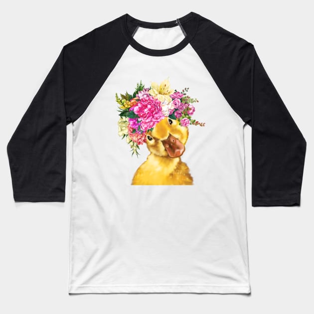 Flower Crown Baby Baseball T-Shirt by bignosework